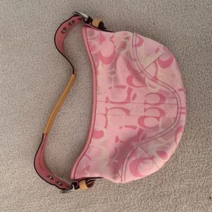 2000's pink Coach hand bag